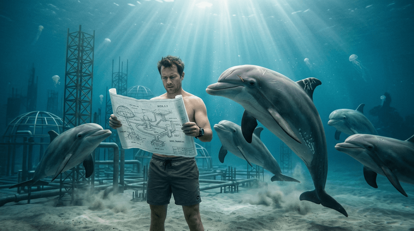 Gerald the Dolphin: The Viral Story of a Man Kidnapped to Build an Underwater City